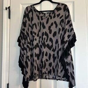 Stylish Black and Gray Women's Top